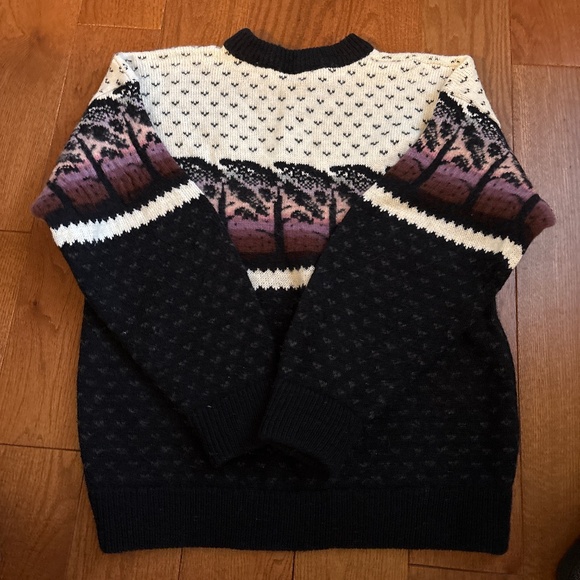 Men’s Vintage Wool Fair Isle Pullover Sweater Sz M/Lg - Picture 5 of 5